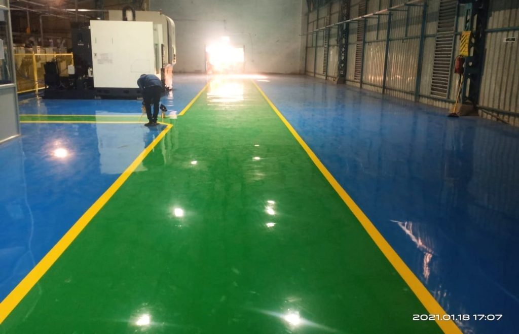 Installing Industrial Epoxy Flooring